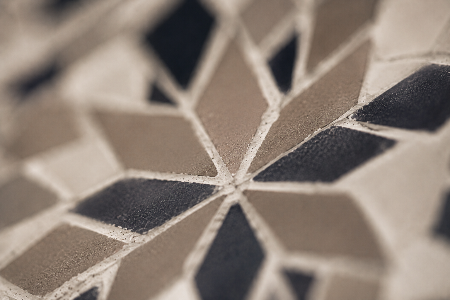 Zellige tile close-up